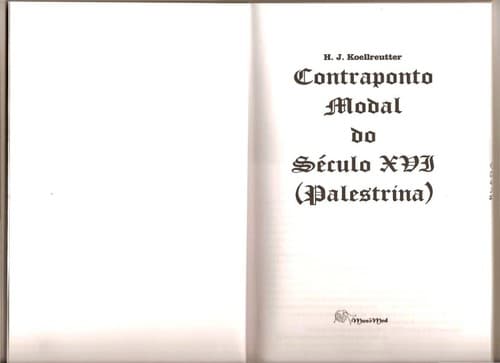 Contraponto modal do se culo XVI: (Palestrina)