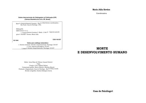 Morte e desenvolvimento humano
