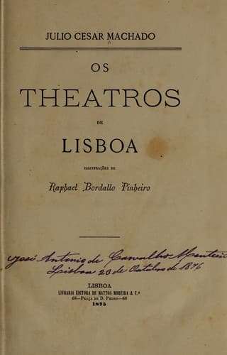 Os theatros de Lisboa