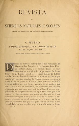 Revista de sciencias naturaes e sociaes