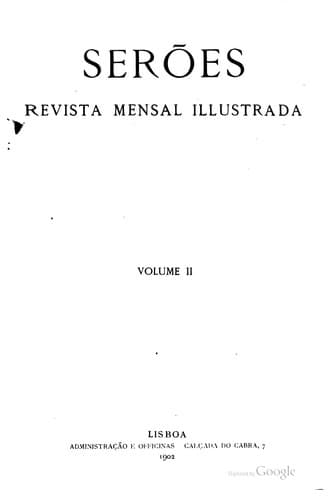 Serões: revista mensal illustrada