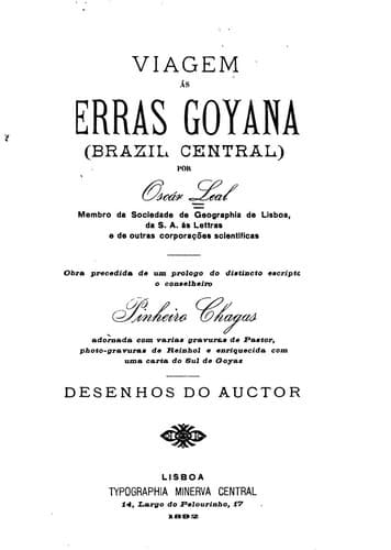 Viagem ás terras goyanas (Brazil Central)