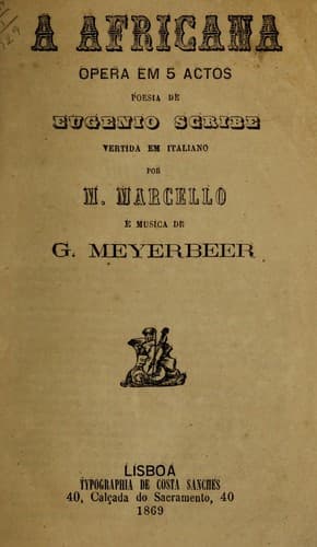 A Africana: opera em 5 actos