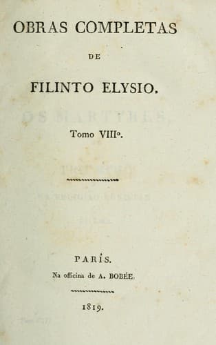 Obras completas de Filinto Elysio
