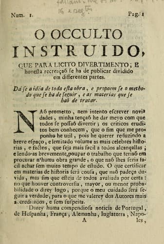 O Occulto instruido