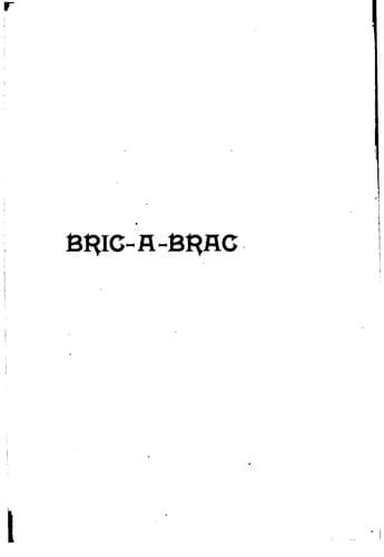 Bric-a-brac.