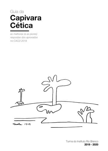 Guia da Capivara Cética  as melhores (e as piores) respostas dos aprovados no CACD 2018: as melhores (e as piores) respostas dos aprovados no CACD 2018