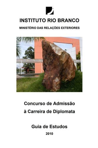 Concurso de Admissão à Carreira de Diplomata Guia de Estudos CACD 2009: guia de estudos CACD 2009