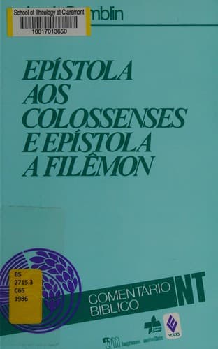 Epístola aos colossenses e epístola a filêmon
