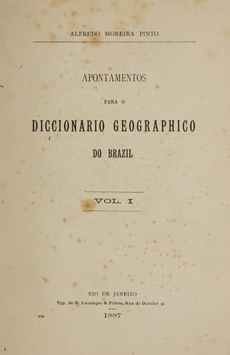 Apontamentos para o Diccionario geographico do Brazil