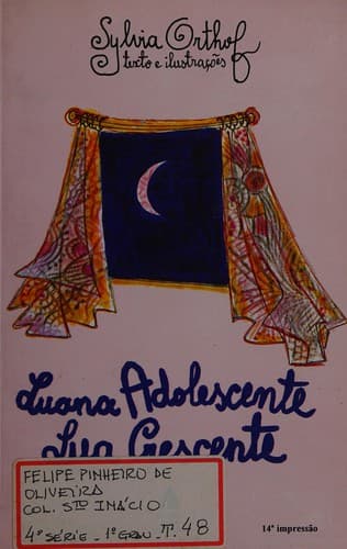 Luana adolescente, lua crescente