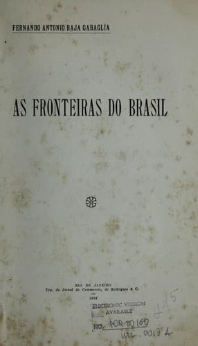 As fronteiras do Brasil