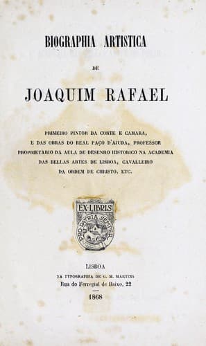 Biographia artistica de Joaquim Rafael