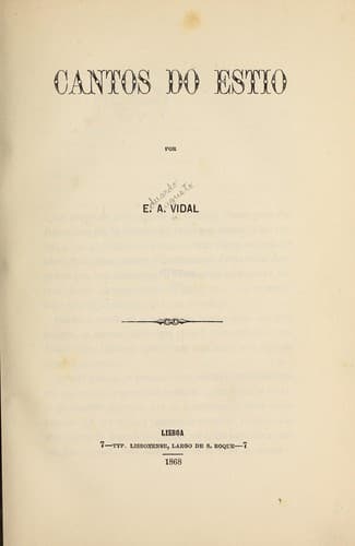 Cantos do estio