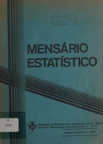 Mensário estatístico: Número especial 1977