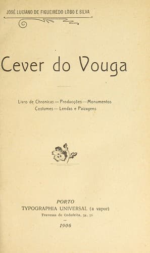 Cever do Vouga: livro de chronicas, producções, monumentos, costumes, lendas e paizagens