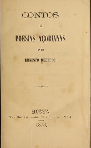 Contos e poesias açorianas