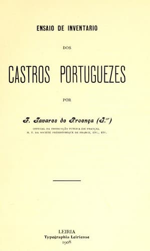 Ensaio de inventario dos castros portuguezes