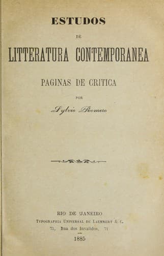Estudos de litteratura contemporanea: paginas de critica