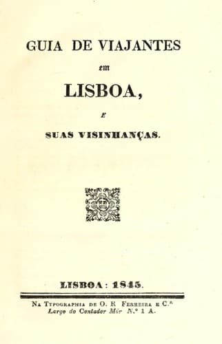 Guia de viajantes em Lisboa e suas visinhanças
