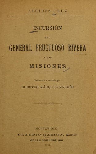 Incursión del General Fructuoso Rivera a las Misiones
