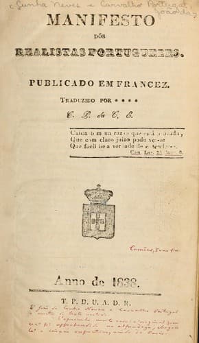 Manifesto dõs realistas portuguezes
