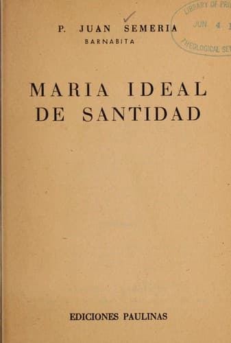 María, ideal de santidad