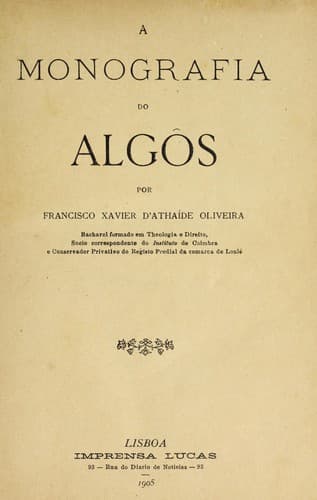A monografia do Algôs