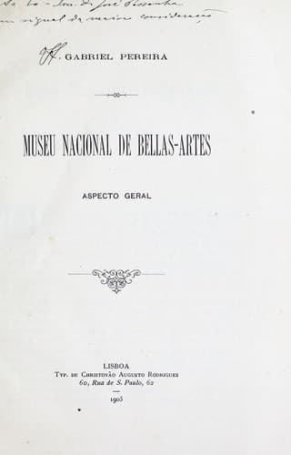 Museu Nacional de Bellas-Artes: aspecto geral