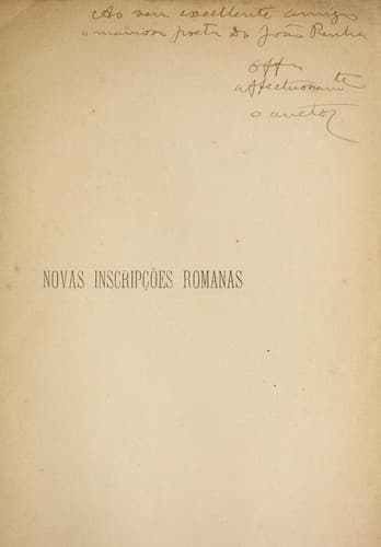 Novas inscripções romanas de Braga (ineditas)