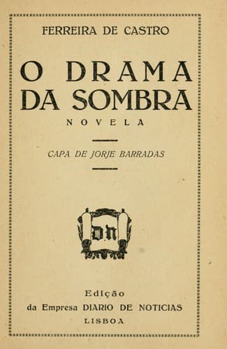 O drama da sombra: novela.  Capa de Jorje Barradas