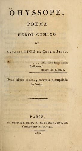 O hyssope: poema heroi-comico