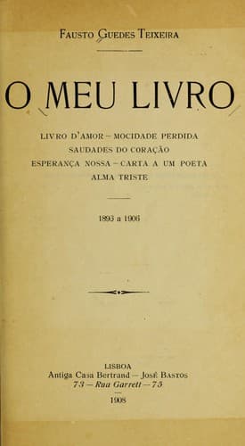 O meu livro: 1896 a 1906