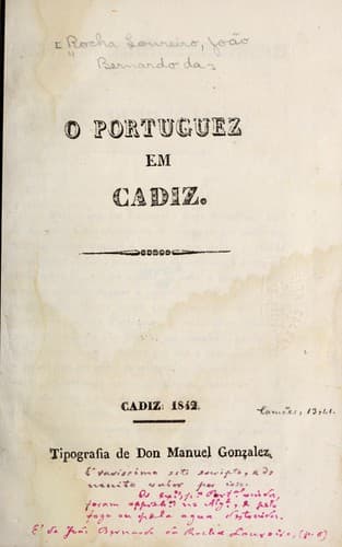 O portuguez em Cadiz
