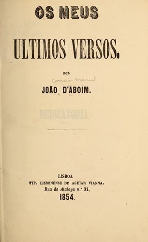 Os meus ultimos versos