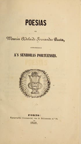 Poesias de Maria Adelaide Fernandes Prata