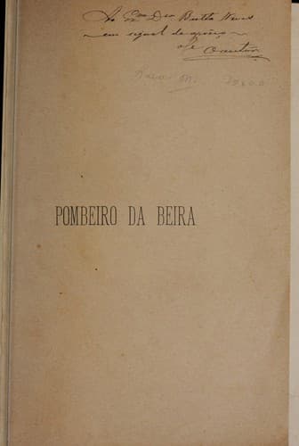 Pombeiro da Beira: memória histórica e descriptiva