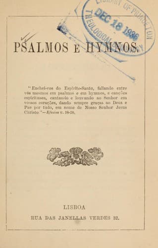 Psalmos e hymnos
