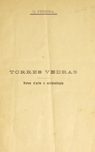 Torres Vedras: notas d'arte e archeologia