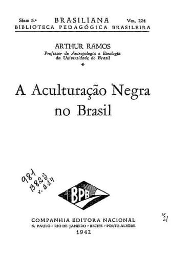 A aculturação negra no Brasil.