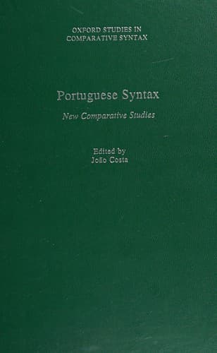 Portuguese syntax: new comparative studies