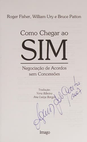 Como chegar ao sim: negociação de acordos sem concessões