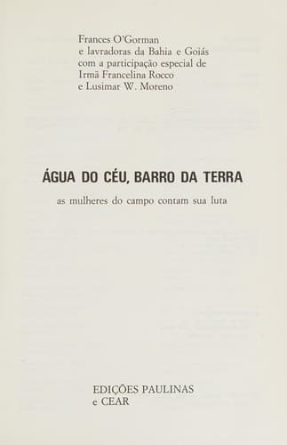 Agua do céu, barro da terra: as mulheres do campo contam sua luta