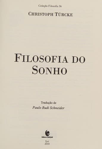 Filosofia do sonho