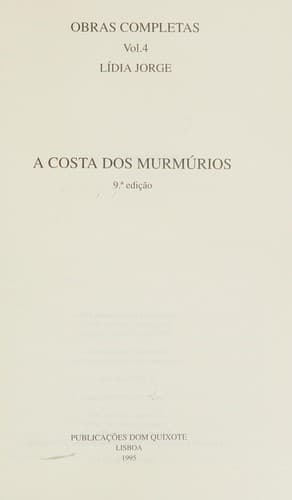 A costa dos murmúrios
