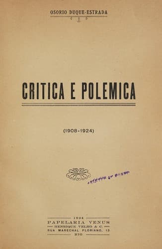 Critica e polemica, 1908-1924
