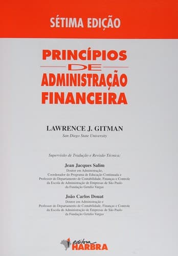 Princípios de Administração Financeira