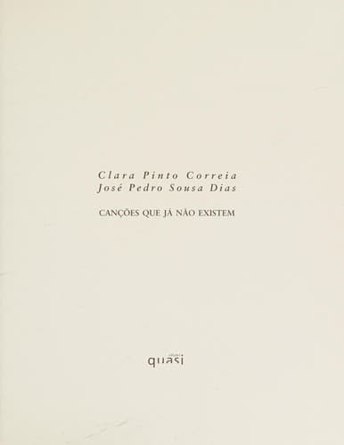 Canc̦ões que já não existem
