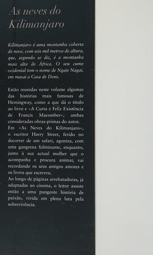 As Neves Do Kilimanjaro