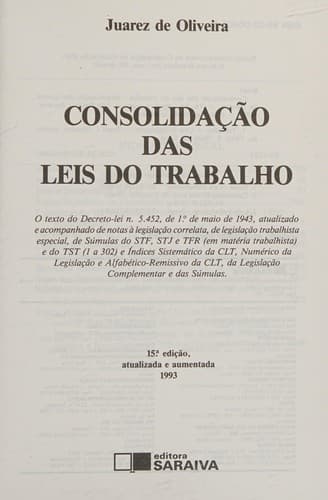 CLT e legislação correlata